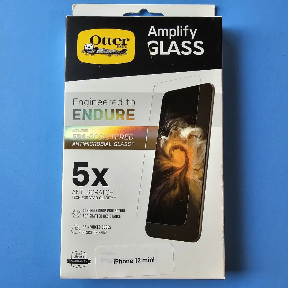 iPhone 12 Mini - Otterbox Amplify Glass Screen Protector (ANTIMICROBIAL)